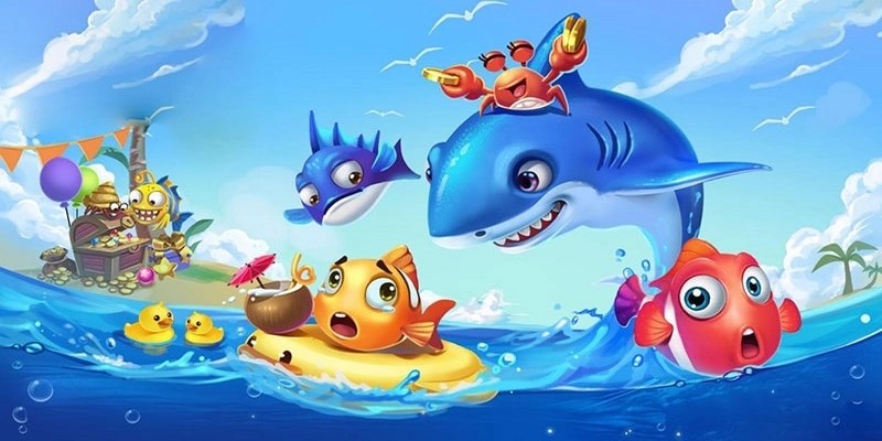 Đồ hoạ trong sảnh game bắn cá Jili vô cùng ấn tượng