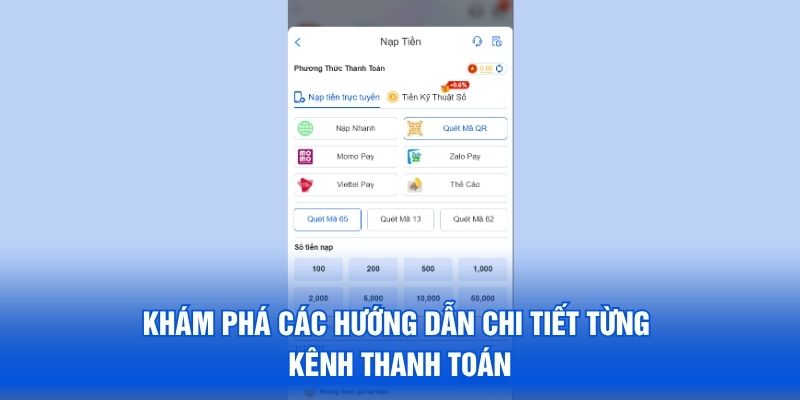 Khám phá các hướng dẫn chi tiết từng kênh thanh toán